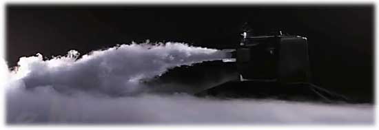 Machine à fumée lourde pour effets de fumées avec de la glace carbonique