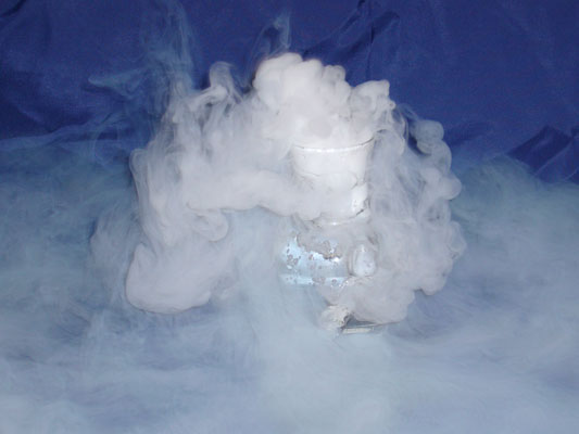 Effet de fumées grace à la glace carbonique